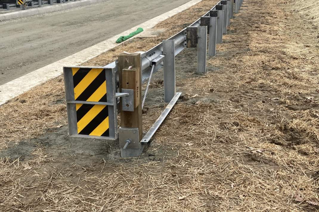 SGET End Terminal installed on highway — state DOT approved installation